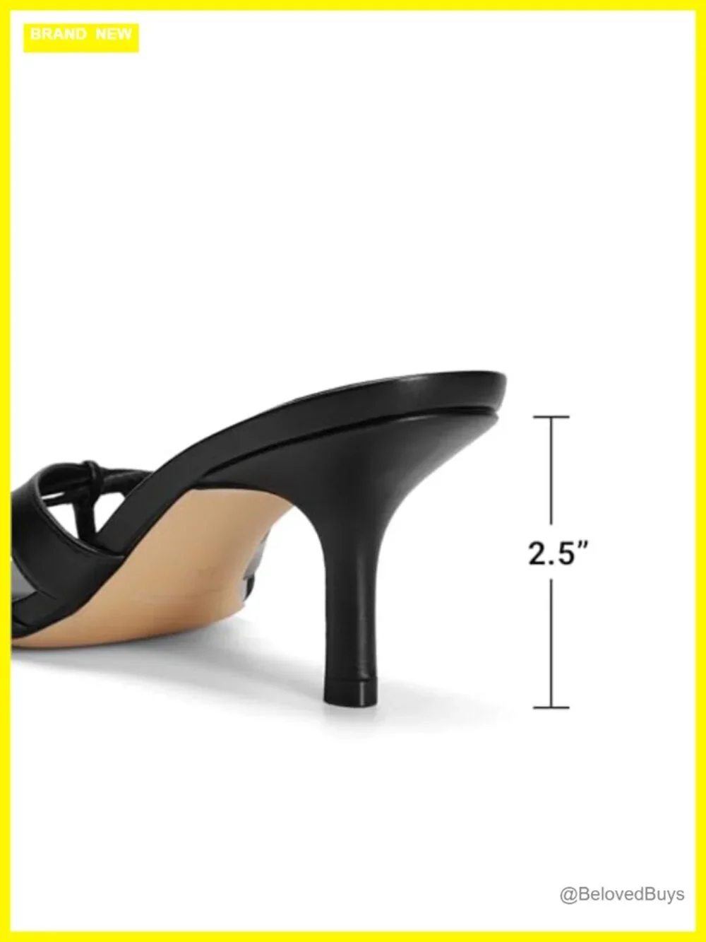 Women's Thong Kitten Heel Sandals Faux Leather 2.5